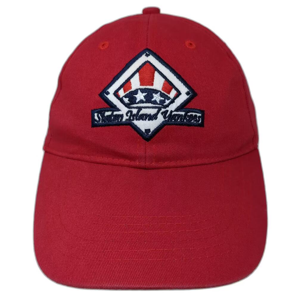 Touchstone Staten Island Yankees Baseball Cap Hat Red One Size Embroidered Strap